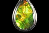 Ammolite Pendant with Sterling Silver - Chain Included #143572-1